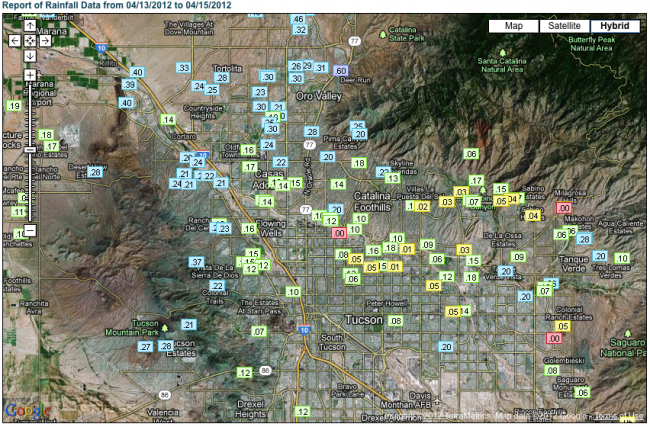 Rainfall for April 14, 2012 Rainfall for April 14, 2012